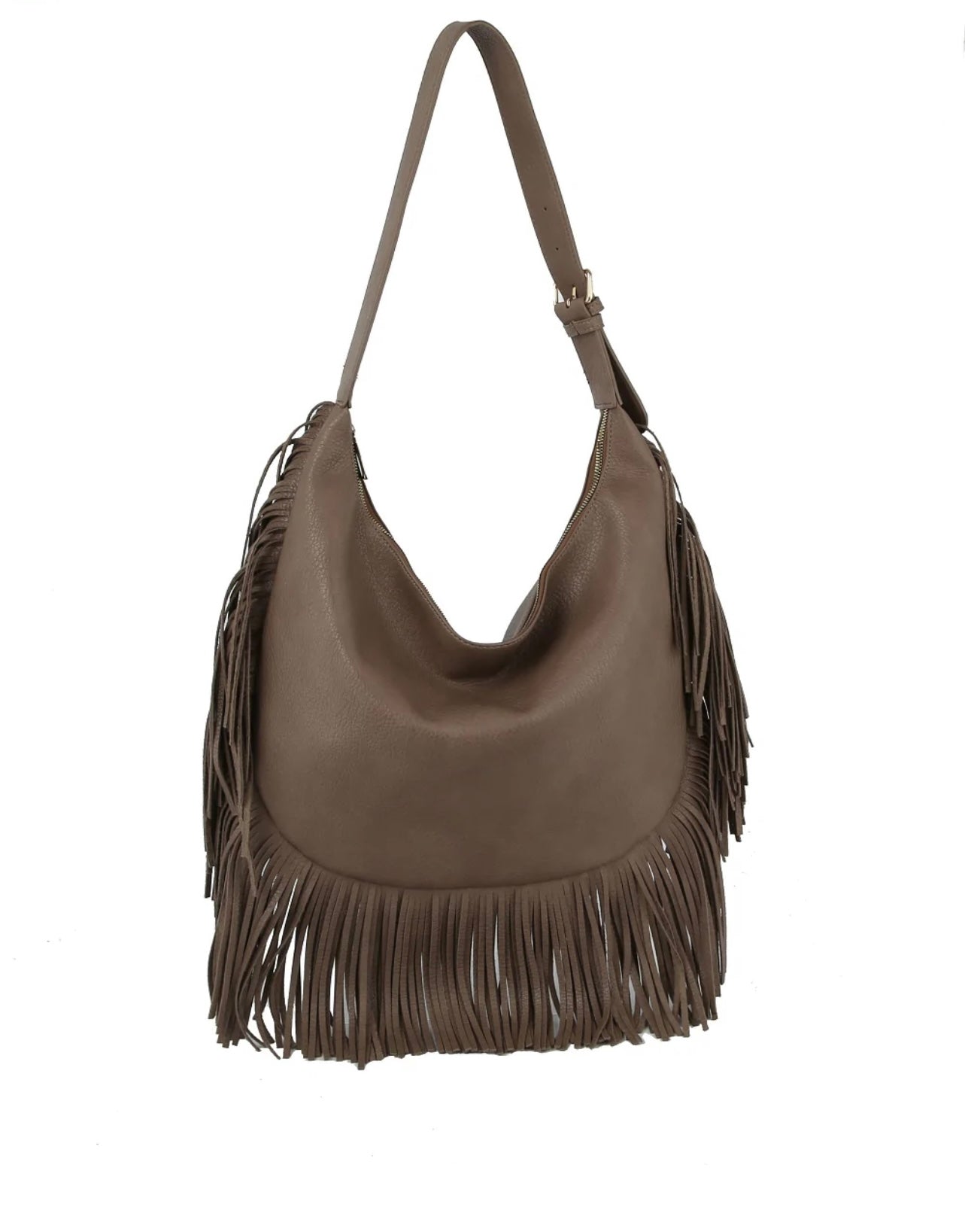 Stone Western Fringe Boho Bag