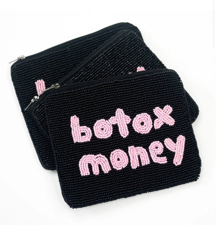 Botox Money Beaded Bag